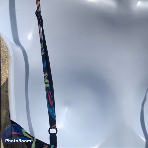 Guess Elena Black floral tropical one piece jumpsuit romper XS extra small 0 2 - Picture 10 of 13